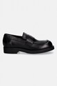 MM6 Maison Margiela mokasyny skórzane S59WR0098.P7431.T8013 czarny SS26