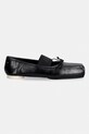 MM6 Maison Margiela baleriny skórzane S59WZ0103.P7561.T8013 czarny SS26