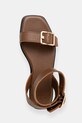 BOSS sandály dámské kožené Charlize hnědá 50563332.211