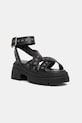 Buffalo sandały na platformie damskie Vega Mss Riv czarny 1602360