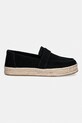 Toms espadrile de damă din piele întoarsă BLAKELY 10023067 negru SS26
