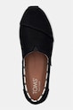 Toms ASHER PLATFORM espadryle damskie czarny 10023246