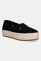 Toms espadryle na platformie damskie VALENCIA czarny 10023046