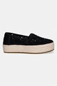 Toms espadryle na platformie damskie VALENCIA 10023046 czarny SS26
