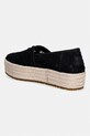 Obuwie Toms espadryle na platformie damskie VALENCIA 10023046 czarny