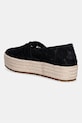 Obuwie Toms espadryle na platformie damskie VALENCIA 10023046 czarny