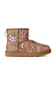 UGG cizme de zăpadă din piele întoarsă W Classic Mini Meadow izolat maro 1181014.CHE