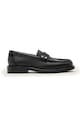 AllSaints mokasyny damskie skórzane Bloom Stud Loafer czarny W072FE