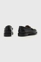 Obuwie AllSaints mokasyny damskie skórzane Bloom Stud Loafer W072FE czarny