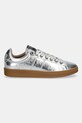 AllSaints sneakersy skórzane Leon Sneaker W058FE srebrny SS26