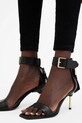 Кожени сандали AllSaints Noir Mid Sandal W151FB