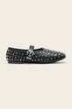 Кожаные балетки AllSaints Sabine Stud Shoe чёрный W088FE