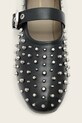 Кожаные балетки AllSaints Sabine Stud Shoe W088FE чёрный