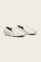 AllSaints μοκασίνια γυναικεία δερμάτινα Sandy Fringe Loafer W079FE ασημί SS26