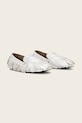 AllSaints μοκασίνια γυναικεία δερμάτινα Sandy Fringe Loafer W079FE ασημί SS26