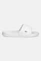 Lacoste klapki damskie Serve Slides Hybrid Monogram Pack 51CFA0031 biały SS26