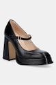Souliers Martinez czółenka skórzane CASILDA czarny CASILDA.BLACK