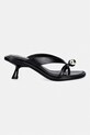 Souliers Martinez klapki skórzane ESTELA ESTELA.BLACK czarny SS26