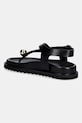 Παπούτσια Souliers Martinez σανδάλια γυναικεία δερμάτινα SPIAGGIA SPIAGGIA.BLACK μαύρο