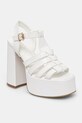 Koi Footwear sandale cu toc DBP52 PLATFORM HEEL alb DBP52