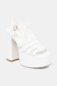 Koi Footwear sandale DBP55 WHITE PLATFORM HEEL gros alb DBP55