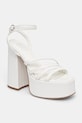 Koi Footwear sandały DBP55 WHITE PLATFORM HEEL słupek biały DBP55