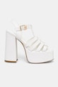 Koi Footwear sandale DBP55 WHITE PLATFORM HEEL DBP55 alb SS26