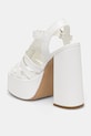 Încălțăminte Koi Footwear sandale DBP55 WHITE PLATFORM HEEL DBP55 alb