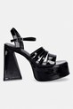 Koi Footwear sandały Dynasty All Black Platform Strappy Heels Dynasty czarny SS26