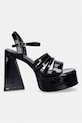 Koi Footwear sandały Dynasty All Black Platform Strappy Heels Dynasty czarny SS26