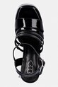 Koi Footwear sandały Dynasty All Black Platform Strappy Heels czarny Dynasty