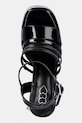 Koi Footwear sandały Dynasty All Black Platform Strappy Heels czarny Dynasty