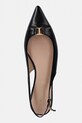 Twinset baleriny skórzane czarny 261TCP036.00006