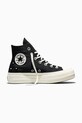 Πάνινα παπούτσια Converse Chuck Taylor All Star Lift πλατφόρμα μαύρο A17787C