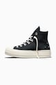 Πάνινα παπούτσια Converse Chuck Taylor All Star Lift μαύρο A17787C