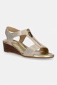 MICHAEL Michael Kors sandały na koturnie Berkley Wedge Sandal złoty 40S6BRMS1D.740