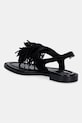 Obuwie MICHAEL Michael Kors sandały damskie zamszowe Indra Thong Sandal 40S6INFS1S.001 czarny