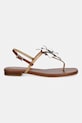 MICHAEL Michael Kors sandały damskie skórzane Jacie Thong Sandal 40S6JCFS1L.198 beżowy SS26
