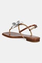 Obuwie MICHAEL Michael Kors sandały damskie skórzane Jacie Thong Sandal 40S6JCFS1L.198 beżowy