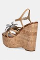 Obuwie MICHAEL Michael Kors sandały skórzane Jacie Wedge 40S6JCMS4L.198 beżowy