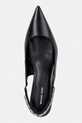 Δερμάτινες γόβες MICHAEL Michael Kors Marcia Kitten Sling Pump μαύρο 40S6MCMP1L.001