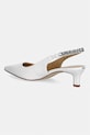 Παπούτσια Δερμάτινες γόβες MICHAEL Michael Kors Marcia Kitten Sling Pump 40S6MCMP2L.085 λευκό