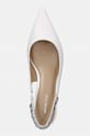 Δερμάτινες γόβες MICHAEL Michael Kors Marcia Kitten Sling Pump λευκό 40S6MCMP2L.085