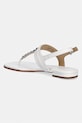 Obuwie MICHAEL Michael Kors sandały na płaskim obcasie damskie skórzane Marcia Thong Sandal 40S6MCFS1L.085 biały