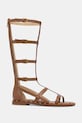 Δερμάτινα σανδάλια MICHAEL Michael Kors Noa High Sandal 40S6NOFS3L.230 καφέ SS26