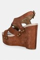 Παπούτσια Πέδιλα σουέτ MICHAEL Michael Kors Raven Wedge Sandal 40S6RVMS2S.230 καφέ