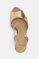 MICHAEL Michael Kors sandały na wysokim obcasie skórzane Rosie High Sandal złoty 40S6RSHS1M.740
