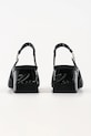 Обувки Кожени обувки с дебел ток Karl Lagerfeld Kayla KL35406.000 черен