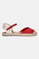 Lauren Ralph Lauren espadryle damskie Robby Flat 802982888004.600 czerwony SS26