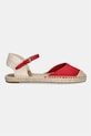 Lauren Ralph Lauren espadryle damskie Robby Flat 802982888004.600 czerwony SS26